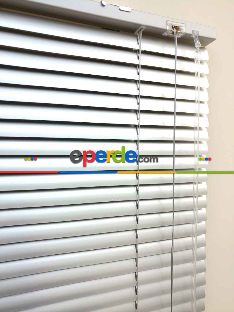 Metalik Gri Renk - Alüminyum Jaluzi Perde - 25mm Kalınlığında- Gri-füme-antrasit