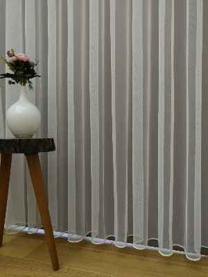 Düz Tül Perde Grek Zemin Ekru- Ekru - Kurşunlu Tül