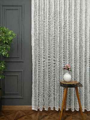 Çocuk Odası Örme Tül- Ekru