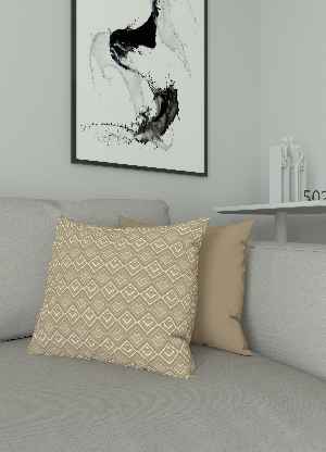 Dökümlü Kumaştan Kombinli Geniş En Modern Desenli Fon Perde 1. Kalite