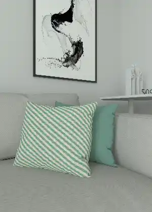 Dökümlü Kumaştan Kombinli Geniş En Modern Desenli Fon Perde 1. Kalite