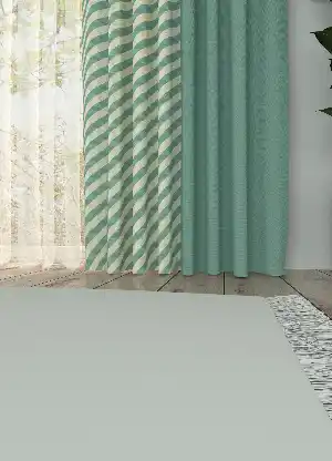 Dökümlü Kumaştan Kombinli Geniş En Modern Desenli Fon Perde 1. Kalite