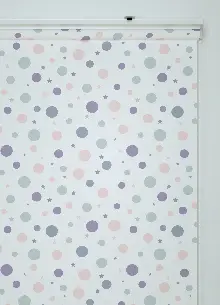 Yıldız Ve Ay Desenli Baskılı Stor Perde