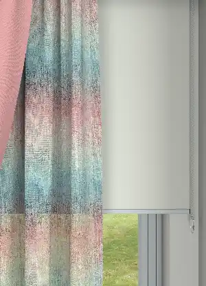 Toz pembe Modern Desenli Baskılı Tül Perde - Çocuk Odası